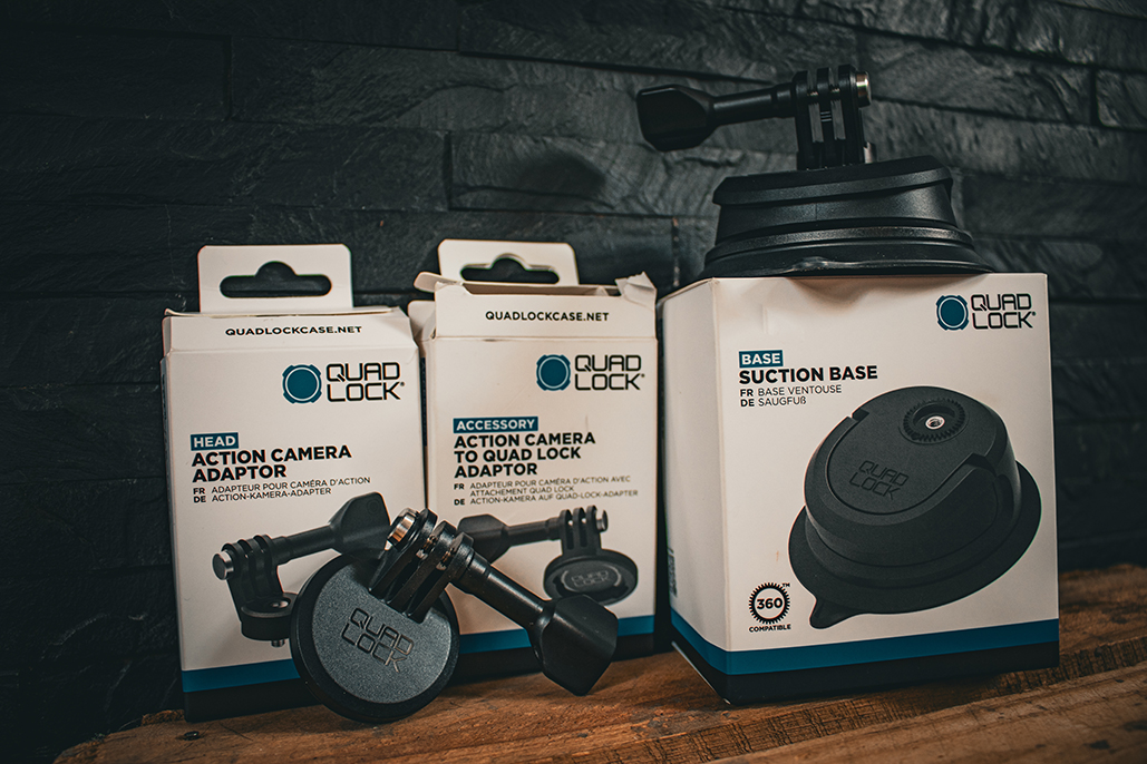 Quad Lock - Action Camera Adaptors And Suction base